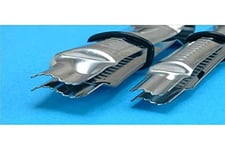 PME Wavy Line Serrated Crimpers, Large and Small Sizes, Set of 2, Silver,8.5 x 2 x 1.5 cm