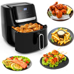 8L Air Fryer Oven Low Fat Less Oil Non-stick Rapid Healthy Cooking Foods 16000W