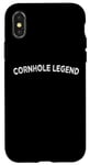 Coque pour iPhone X/XS Cornhole Champion Pouf poire Toss Team Legend Corn Hole