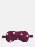 HUSH Polka Dot Sleep Mask, Purple/Pink