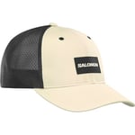 Salomon Trucker Casquette incurvée unisexe, Trail Running, Randonnée, Marche Velo,Style audacieux, Polyvalence, Respirabilité et confort, Beige, M/L