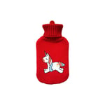 EDM - Bouillotte 2L - Imprimé licorne - 76778 - Rouge