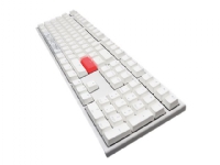 Ducky One 2 DKON1808S - Tangentbord - bakgrundsbelyst - USB-C - tysk - tangentbrytare: CHERRY MX Speed Silver - vit