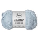 Cotton 8/9 Garn 100g Recycled Baby Blue A178 Adlibris