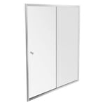 Paroi douche JACOB DELAFON Serenity, 140 cm, porte coulissante réversible instal. Niche