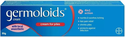 Germoloids Triple Action CREAM | Shrinks & Soothing Haemorrhoid, Piles -55g