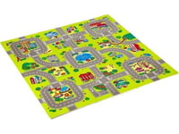 Springos Md02 Bilar För Barn Pusselmatta 9 Element 90X90cm Nils Fun