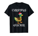 Christmas Quacker Funny Duck T-Shirt Christmas Cracker