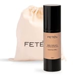 FETĒN BB Cream pour le Visage, Correcteur Anti Cernes, Crème Hydratante Teintee avec Protection Solaire, BB Cream Embellisseur Anti Imperfections pour Homme et Femme, Crème Anti Age Matifiante