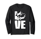 Love Planes, Aviator, Aviation Enthusiast, Plane Spotter Long Sleeve T-Shirt