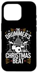 Coque pour iPhone 16 Pro Batteur de Noël Beat