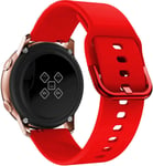 (Samsung Galaxy 46mm Red)Silikonihihna Active 2:lle 42mm Samsung Galaxy Watch Huawei Watch Gt Gt2 Vaihtohihna Amazfit Gtr Bi -kellonauhalle