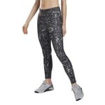 Naisten urheiluleggingsit Reebok Workout Ready Painettu, harmaa