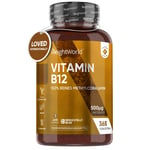 Vitamin B12 365 vegan Tablets - Metabolism, immune support - Tiredness & fatigue