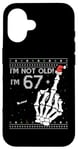 Coque pour iPhone 16 67 + 1 Flip Off Middle Finger - Funny Skull 68th Birthday