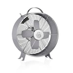 Swan SFA12630GRN Retro 8 Inch Desk Fan, Low Noise, Aluminium Blades, 20W, Grey