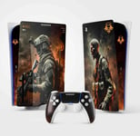 Sticker Pour La Ps5 Black Ops 6, Autocollant Ps 5 Gaming, Console Et Manette, Edition Standard Disque Skin Cod (1 Manette)