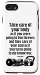 iPhone SE (2020) / 7 / 8 Motivational Gym Quote Care For Body & Soul Fitness Training Case