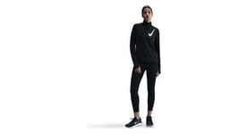 Haut 1 2 zip nike dri fit swoosh noir femme