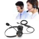 Binaural Headset Hands Free Telephone Headphone With Noise Canceling Mic A