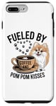 Coque pour iPhone 7 Plus/8 Plus Mignon Poméranie Pom Pom Kisses Coffee Lover Caféine