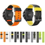 24 mm silikonikuminen watch hihna Suunto- 7/ 9 / Baro watch rannekkeeseen watch Ranneke Hr rannekoru D5 watch Black and yellow B