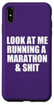 iPhone XS Max LOOK AT ME RUNNING A MARATHON & SHIT Funny Runner 26.2 Meme Case