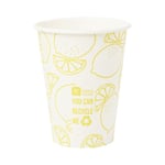 Talking Tables Yellow Lemon Print Paper Cups, Pack of 8 341ml (12oz) | Disposable, Eco-Friendly, Home Recyclable | Tableware for Indoor or Outdoor Dining, Birthday, Garden Party, Summer, BBQ, Picnic