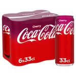 Soda Cherry Coca-cola - Le Pack De 6 Canettes De 33cl