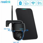 Reolink - Caméra de Surveillance Batterie WiFi 2,4/ 5 GHz, 360° PanTilt, Vision Nocturne 2K, Détection Intelligente 2K 4MP hd, Audio Bidirectionnel,