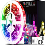 20M Led Strip-ljus Bluetooth Smart App Kontroll Musiksynkronisering Färgbyte RGB LED-ljusremsor med fjärrkontroll