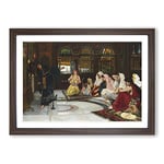 Big Box Art John William Waterhouse Consulting The Oracle Framed Wall Art Picture Print Ready to Hang, Walnut A2 (62 x 45 cm)