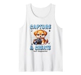 Cute Camera Dog Photographer Photo Capture & Create Puppy Tank Top