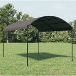 The Living Store - Auvent de parasol 3 x 4 m Anthracite Anthracite