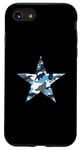 Coque pour iPhone SE (2020) / 7 / 8 Bleu Gris Blanc Camo Star