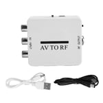 Videoomvandlare Mini Audioadapter TV-förstärkare RCA AV CVSB till RF 67,25 MHz 61,25 MHz