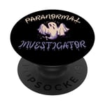 Ghost Hunting Paranormal Investigator Spooky Ghost Scary PopSockets Swappable PopGrip