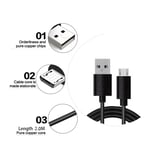 Beats Solo3 USB Charger Cable Wireless Headphone Power Charging Micro Lead 2M UK