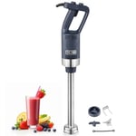 VEVOR Mixeur Plongeant Commercial 500 W, Mélangeur à Main Immersion Tige de 406 mm, Mixeur Portable Vitesse Variable en Continu, avec Lame en Acier Inoxydable, pour Soupe Sauce Purée Aliments Crème