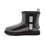 UGG Femme Classic Clear Mini Botte Classique, Black, 42 EU