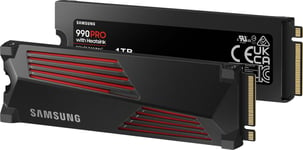 Samsung 990 PRO M.2 NVMe SSD 1TB med värmespridare