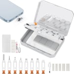 8 en 1 Kit de Nettoyage Clavier Ordinateur Airpods, Outil Multifonction Brosse Pinceaux Nettoyant Ecran Accessoires pour pc iphone ipad Ecouteur Electronics Téléphone Caméra (Blanc)