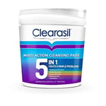 Clearasil 5-in-1 Ultra Cleansing Pads - Pack of 65