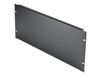 Startech.Com 4U Blank Panel For 19 Inch Rack, Rack Mount Blanking Panel For Server/Network Racks & Cabinets, 4Ru Rackmount Filler Panel/Spacer/Plates, Solid Panel, Cold-Rolled Steel, Black - 4U Blanking Panel (Rkpnl4u) - Rackblankningspanel - Svart