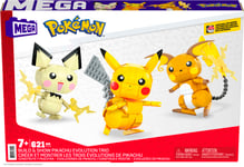 MEGA Contrux - Pokemon build and show Pikachu Evolution Trio (GYH06)