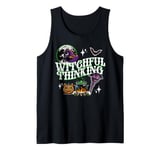 Halloween Witchful Thinking Spooky Witch Hat & Cauldron Tank Top