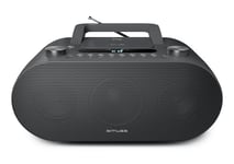 Muse M-35 BT Lecteur CD Bluetooth, Radio FM, Lecteur MP3, USB, Alimentation Secteur et Batterie, Noir