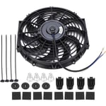 YB - Jeffergarden 12 pouces Universal Car Slim Push Pull Moteur électrique Ventilateur de refroidissement 12V avec kit de montage