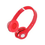 Youyijia Wireless Bluetooth Over-Ear Headphones Foldable Wireless Stereo Headsets with Built-in Mic，Micro for Huawei/iPhone/Samsung/iPad/Android Smartphones Tablets(Red)