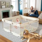 Ugozee Baby Playpen for Babies and Toddlers, 47x47inch Small Play Pen for for